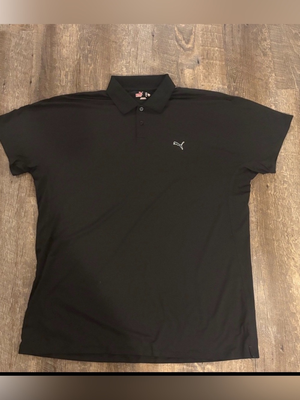 Puma Golf Mens Black Dry Cell Polo Shirt Size XL Slim Fit